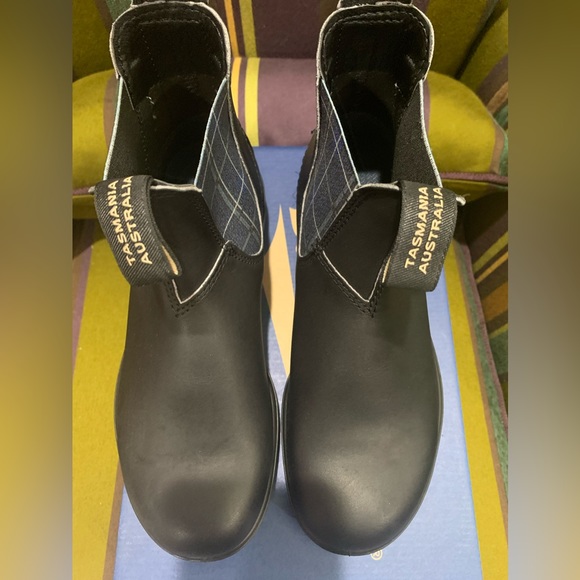 Blundstone nwt bl2102 2102 plaid black leather boots AU 4.5 women’s 7.5 - Picture 6 of 11
